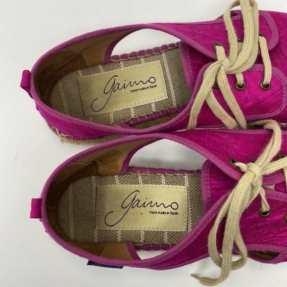 Gaimo Ronda Platform Lace Up Espadrilles Handcrafted in Spain - Picture 2 of 5